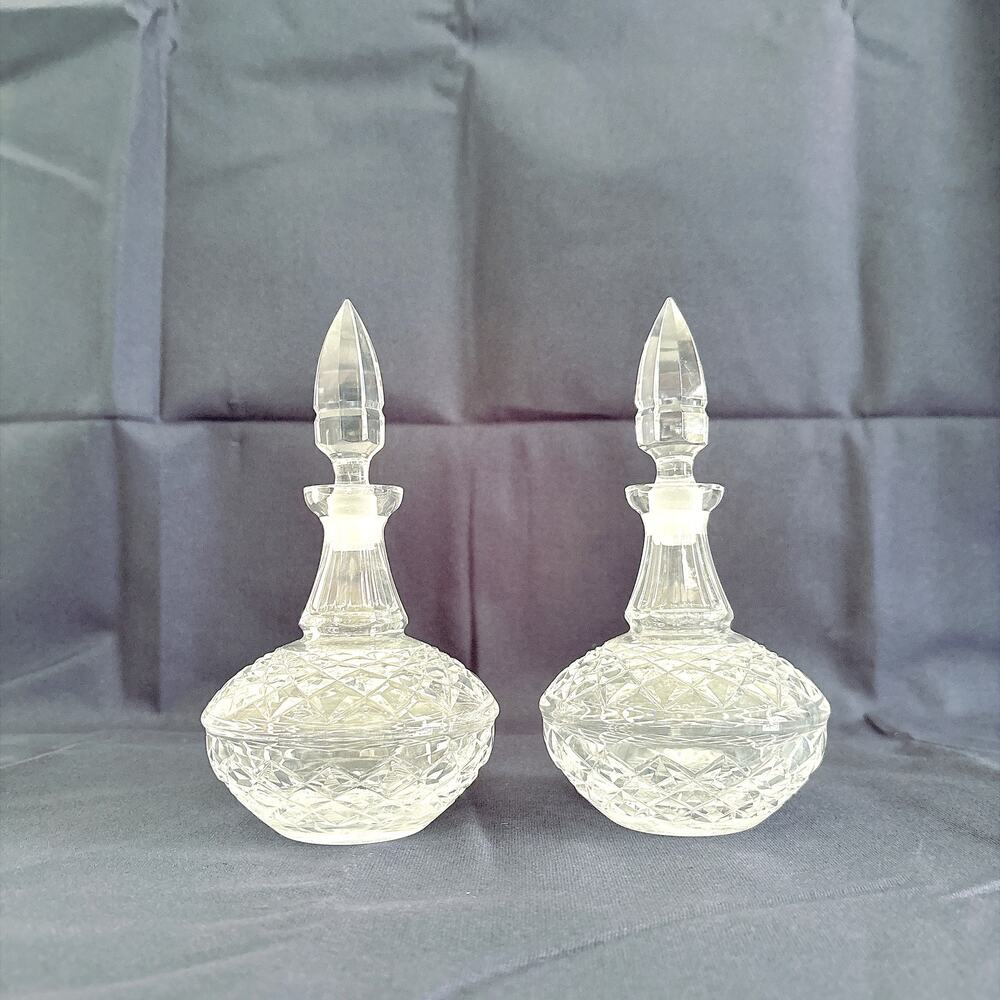 Vintage Waterford Crystal Vinegar Decanters with Stoppers